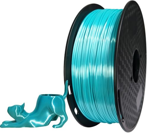 CC3D 57D Seiden-TPU-Filament, blau, 1,75 mm, 1 kg, 3D-Druckmaterialien, FDM, flexibles TPU-Seiden-Filament für 3D-Drucker, 57D, härter als 95 A