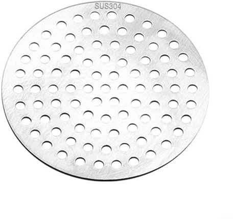 Copertura rotonda per scarico a pavimento, griglia di scarico della doccia in acciaio inossidabile, filtro per lavello, filtro per lavello e doccia, per cucina, bagno, doccia, vasca da bagno (8 cm)