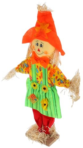 Toyvian Scarecrow Ornaments for Fall Outdoor Decor Handmade Dolls for Halloween and Display