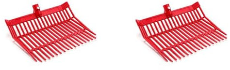 Booso 2X Cabezal de Repuesto de Horquilla para Estiércol, Cabezal de Horquilla, Rastrillo para Estiércol de Caballo, para Recoger Estiércol,A