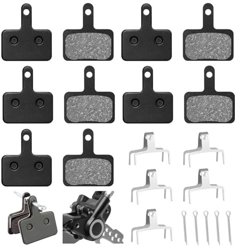 5 pares de pastillas de freno de bicicleta compatibles con frenos de disco de 35 x 31 mm, material semimetálico duradero, fuerte poder de frenado, fáciles de montar, para MTB y E Bike