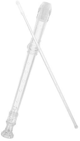 BESPORTBLE Transparent Abs Recorder Flute for Beginner Practice Safe Plastic Musical Instrument with Clear Pleasant Sound Design for Childrens Learning and Play