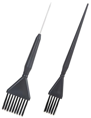 SMASOLO 2 pièces Set de Pinceaux pour Coloration des Cheveux Professionnel Applicateurs pour Teinture et Mélange Brosses Multifonctions pour Salons et Usage Domestique
