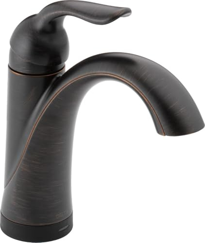 Delta Faucet Lahara Bronze Badezimmer Wasserhahn Einloch Badarmatur Einhandmischer Diamantversiegelungstechnologie Ablaufmontage Venezianische Bronze 538T-RB-DST