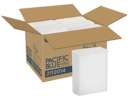 Georgia-Pacific Professional Series Premium 1-Ply C-Fold Paper Towels by GP PRO (Georgia-Pacific); White; 2112014; 200 Towels Per Pack; 6 Packs Per Case