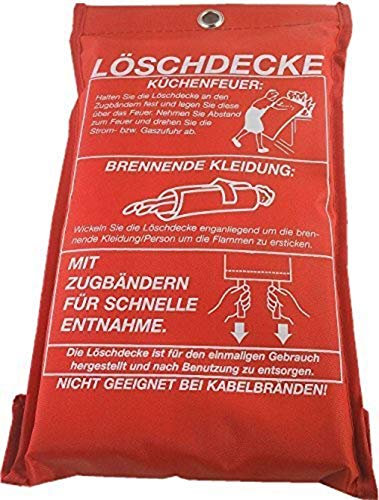 Löschdecke 1x1m DIN EN1869