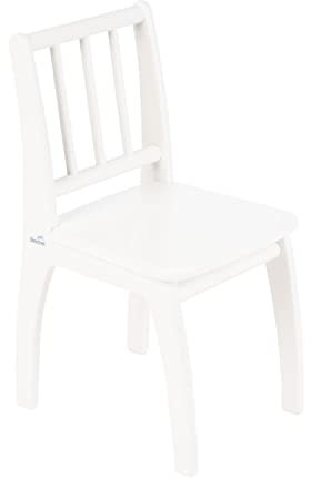 Geuther Stuhl Bambino Sitzhöhe 32 cm Holzkinderstuhl aus Buche-Massivholz Ideales Kinderzimmerzubehör bis 6 Jahre Passender Kinderholzstuhl Bambino Möbeln Weiß