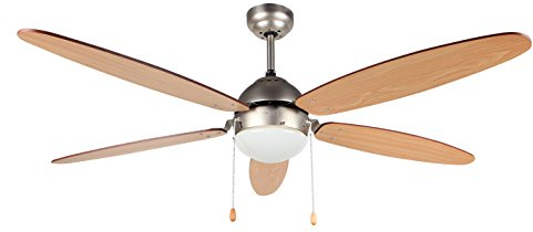 Orbegozo CP 48132 - Ventilador de techo con luz, 5 palas, diámetro 132 cm, potencia de 60 W y 3 velocidades