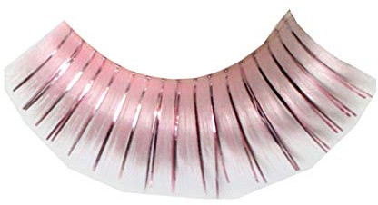 Eulenspiegel 001301 - Künstliche Wimpern, Pretty Pink, 1 ml Spezial-Wimpernkleber, Anleitung, für Karneval, Mottoparty