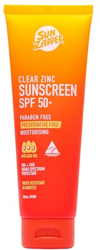 Sun Zapper Clear Zinc Mineral Sun Cream - SPF50+ Zinc Sunscreen Made in Australia