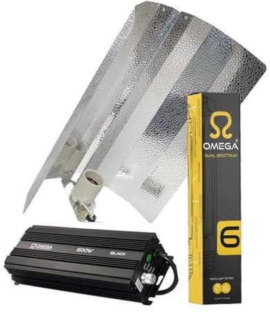 600w Grow Light Kit Omega PRO+ Dimmable Digital Ballast, HPS Dual Spectrum Bulb