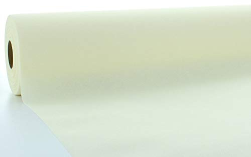 Mank Tischdeckenrollen Uni | Rollenware 120 cm x 40 m aus Airlaid stoffähnlich Tischdecke für Gastronomie | (Champagner, 120 cm x 40 m)