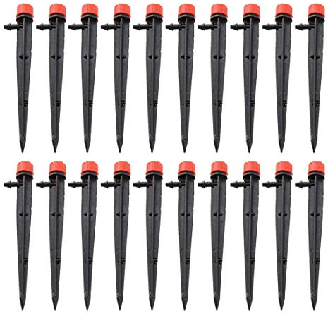 20Pcs Irrigation Drippers Adjustable Micro Drip Irrigation 8 Water Outlet Garden Sprinkler Dripper Watering Tool