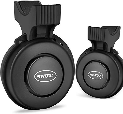 Fahrradklingel USB Wiederaufladbar Elektrische Fahrrad Horn Fahrrad Ring Bell 120db Fahrrad Klingel(Schwatz) (2 Pcs)