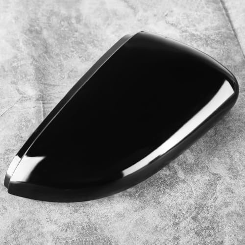 Carcasa de espejo retrovisor, cubierta de espejo de coche derecha negra, cubierta de carcasa de espejo, compatible con 6 2009 2012