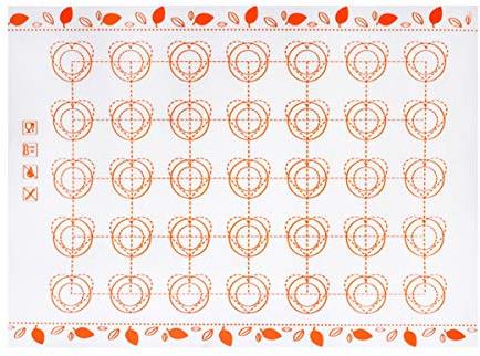 Heat-Resistant Silicone Macaron Baking Mat, Oven Non Stick Baking Tools, For Cake Tools Pastry Sheet Macaron Baking Mat(L red)
