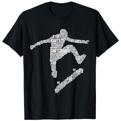 Skateboard Stunt Retro Skater Jungen Kinder Männer T-Shirt