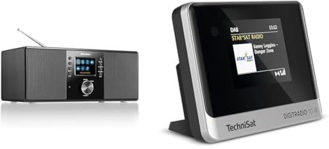 Karcher Dab 7000i Internet Radio Dab+ / FM RDS – WiFi & Bluetooth – Connexion USB – AUX-in & TechniSat DIGITRADIO 10 IR - Adaptateur Radio Internet et Dab+ Noir/Argent