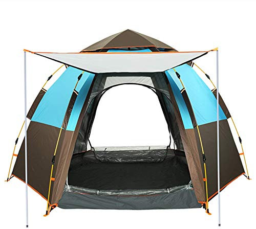 Faltzelt für 3–4 Personen, leichtes Zelt, automatisches Camping-Popup-Zelt, für Strandcamping, Wandern, Angeln, einfach aufzubauen und zu verpacken