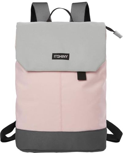 ITSHINY Rucksack Damen, Daypack Rucksack Damen Wasserdicht mit Laptopfach 15,6 Zoll & Anti Diebstahl Tasche für Ausflüge Uni, Schule u. Büro - 16L