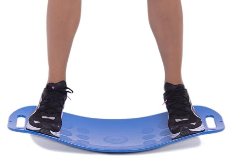 FITIUM Balance Boards Yoga, Fitness Board, Workout Balance Board Sports, Twist Board for Workout, Gym Sports, Balancing Exercises, Dancers, Stability Training Twisting, Exercise Abs Arms Legs,Blue