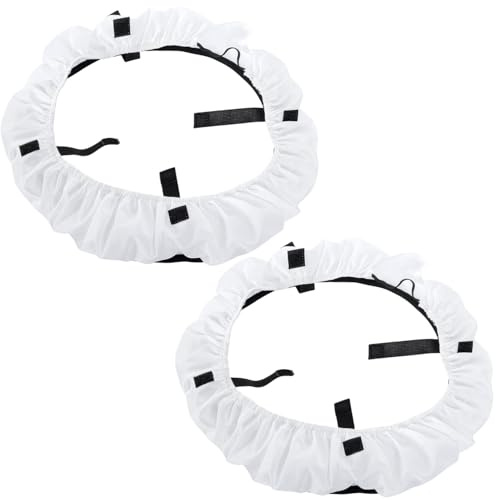 2 Pieces 14 Inch Selfie Ring Light Diffuser, Collapsible Video Light Softbox Diffuser with Elastic Band, Durable Nylon, Even Illumination, for Beauty, Portrait and Product Photography