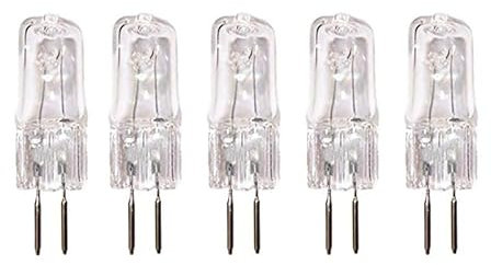 UGEFKMQ Ampoules Capsule G5.3 Ampoules Halogènes G5.3 Ampoules Halogènes 50W 220V 20Wdimmable Blanc Chaud Base À 2 Broches,35W,5 Pièces