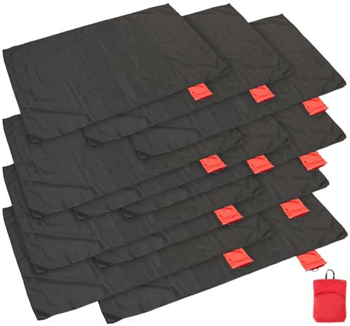 PEARL Picknick-Decke: 10er-Set Mini-Picknickdecke 70 x 110 cm, kleines Packmaß, 55 g (Mini-Picknick-Strandmatten, Pocket-Picknickdecke, Pool)