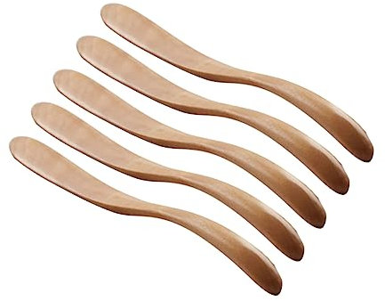 KICHOUSE 3St Butterschneider aus Holz Erdnussbutter-Spreader Holzstreuer Schaber holzmesser Werkzeug zum Schneiden von Marmelade Butterstreuer hölzern Geschirr Buttermesser