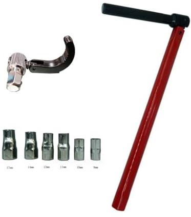 GIONAR Jeu de 8 clés à écrou de robinet - Outil universel pour montage de robinet, robinetterie, clés, kit pour installations sanitaires, kit d'outils de grue à eau avec griffe