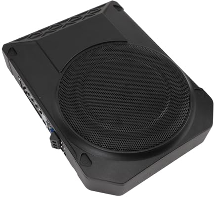 Car Sound Subwoofer, 10 Inch Active Subwoofer Ultra Thin 800W 2.5 Ohms Under Powered Car Subwoofer with Controller for Vehicle Sound System
