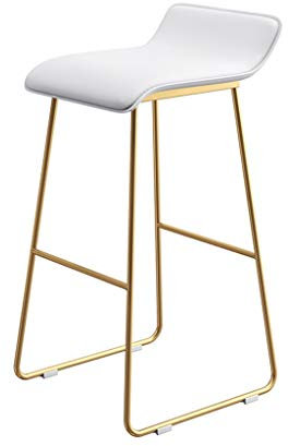 ZLQRTUD Barsool Hochstühle, modernes Möbeldesign – Bar in Thekenhöhe, niedrige Rückenlehne, Metallfuß – Sitz aus Kunstleder, A, 75 cm