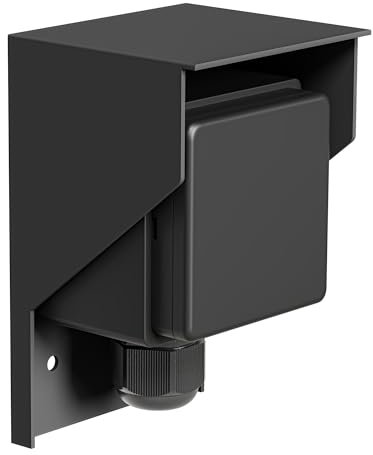 ledscom.de Aufputz Steckdose PIWI für außen, IP44, 1-fach, schwarz