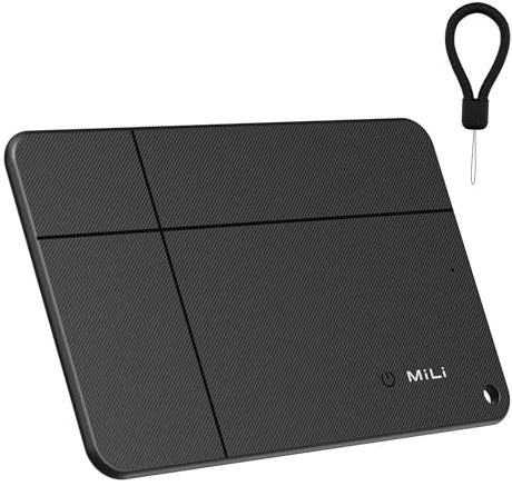 MiLi MiCard Wallet Tracker für Android, kabellos wiederaufladbarer Smart Tracking Karte mit NFC-Digitaler Visitenkarte, kompatibel mit Google Mein Gerät Finden APP (Android NUR), für Koffer/Taschen
