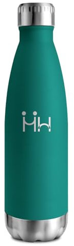 Bottiglia Termica 500ml, Borraccia Acciaio Inox, Borraccia Senza BPA, Doppia Parete Isolante, Antigoccia, Borraccia Termica Riutilizzabile per Bambini, Adulti, Scuola, Ufficio, Campeggio, Outdoor