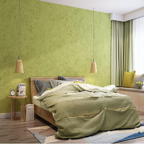 IHFMPFKJ Tapete im nordischen Stil, grüne Tapete für Schlafzimmer für Erwachsene, 3D-Tapete für Wohnzimmer, Moderne minimalistische Vliestapete, geprägte Tapetenrolle, Kindertapete für Jungen und Mäd
