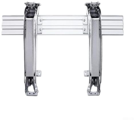 Charnière de porte avec tige de raccordement de 58 cm, ouverture parallèle à 180° pour armoire, armoire, cuisine, capacité de charge de 9 kg