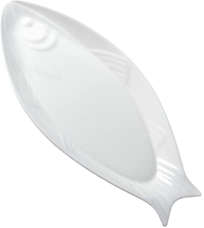 HOMOBABE Plato De Cerámica Para Pescado Al Vapor Plato Ovalado Para Cocinar Al Vapor Hogar Para Pescado Para Hotel Vajilla Porcelana Ceramica