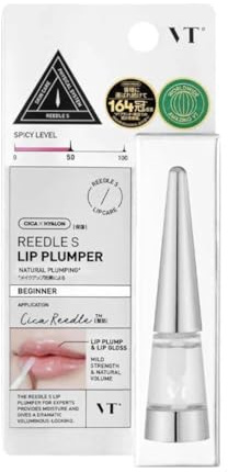Reedle Shot Lip Plumper Beginner, Soin Hydratant pour Lèvres avec Cica et Hyaluron, Made in Korea