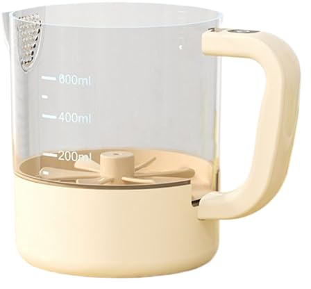 Sbattitore Elettrico per Uova | Frullatore Da Cucina Senza Fili 1L | Mixer Manuale Ricaricabile con Piastra Filtro,Per Schiuma Di Latte Cioccolato Caldo Condimento Insalata Alimenti Bambini