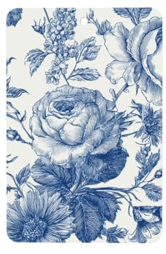 Roses Peonies Hyazinthen und Gänseblümchen Retro Auto Lufterfrischer 4 Stück hängende Duftkarten Duft Karten für Auto Aromatherapie Tabletten