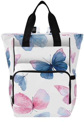 Ttgoth Sac à dos à langer imperméable avec porte-biberons isothermes, sac à dos de voyage multi-poches avec sangles de poussette pour maman et papa