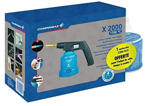 Campingaz Lampe à souder X 2000 + 1 Cartouche C206GLS offerte