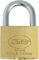 Amig - Candado de seguridad - Incluye 2 llaves - Latón y arco de Acero tratado - Para taquillas y puertas de gimnasio, talleres, garajes - Doble cierre - Ancho: 70 mm
