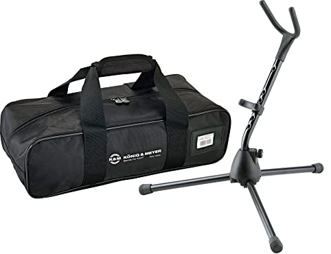 K&M 14315 Sopran-Saxophonständer Set inkl. Tasche