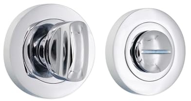 Infinity Decor® Runder Daumenknauf und Notentriegelungsschloss, 50 mm, Privatsphäre, Drehschloss für Toilette/Badezimmer, WC-Türen in 9 hochwertigen Ausführungen