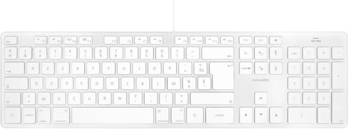 Novodio Touch Keyboard USB-C Argent - Clavier AZERTY Mac