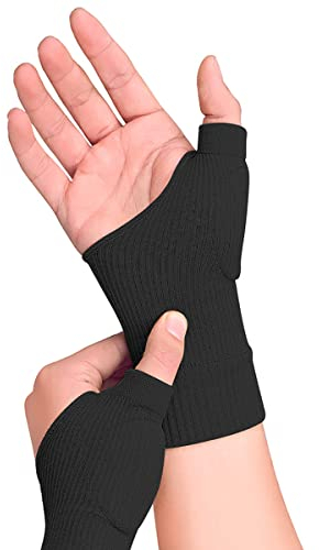 JOOTUEPO Gants de compression thérapeutique pour l'arthrite - Respirant - Gant sans doigts avec gel, Pour soulager les douleurs de la main, du poignet, du pouce et des articulations