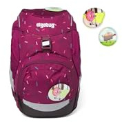 ergobag Prime Zaino Scolastico elementare per Bambini, Idrorepellente, ergonomico, 20 litro, 1100g The NutcrackBear - Lilla