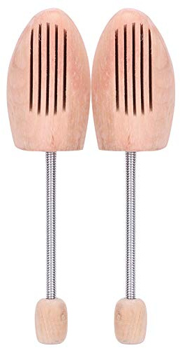 TEUOPIOE 2er Pack Schuhspanner, Holz Anti-Verformung Anti-Falten Schuhspanner Schuhspanner mit Federsäule Holzschuhspanner für Damen oder Herren(39 40)